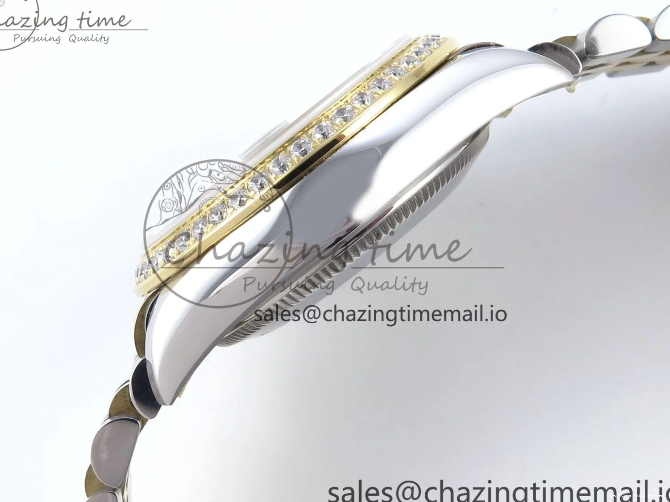 Good Copy Rolex Watches Bezel on Dial ARF Bracelet Best Snug 409 Edition Diamonds DateJust Jubilee ETA YG 1:1 Brown 904L SS Diamonds 31 278383RBR Steel 1222